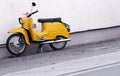 Yellow scooter