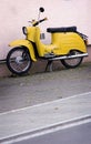 Yellow scooter Royalty Free Stock Photo