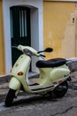 Yellow scooter in calabria