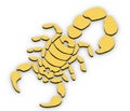 Yellow scorpion Royalty Free Stock Photo