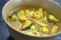 Yellow sea food curry Royalty Free Stock Photo