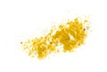 Yellow Seasoning Powder Isolated, Curcuma Pile, Orange Masala, Indian Spices, Yellow Seasoning