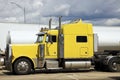 Yellow Semi Truck Royalty Free Stock Photo