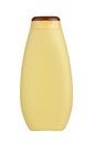 Yellow shampoo bottle Royalty Free Stock Photo