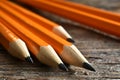 Yellow Sharpened Pencils Close Up Royalty Free Stock Photo