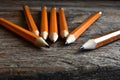 Yellow Sharpened Pencils Close Up Royalty Free Stock Photo