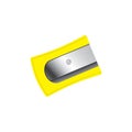 Yellow sharpener.. Vector illustration decorative design Royalty Free Stock Photo