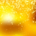 Yellow Shine Bokeh Flare Star Rain with Sparks Vector Gold Radiant Starfall