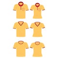 Yellow shirt for men and women.