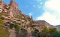 Trek into Shirz Canyon, a canyon of geotouristic importance, near Kuhdasht, Lorestan in Iran Royalty Free Stock Photo