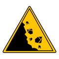 Yellow Sign Generic Caution. Royalty Free Stock Photo