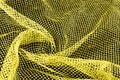 Yellow silver mesh fabric, with a woven metallic thread. Bring i