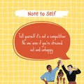 Yellow Simple Cute Illustrated Note To Self