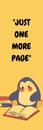 Yellow Simple Motivational Bookmark