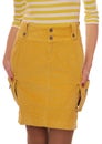 Yellow skirt. Royalty Free Stock Photo
