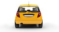 Yellow Small Car Royalty Free Stock Photo