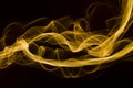 Yellow Smoke abstract Royalty Free Stock Photo