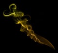 Yellow smoke wisp