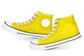 Yellow sneakers