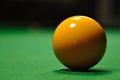 Yellow snooker ball Royalty Free Stock Photo