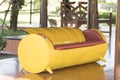 Yellow Sofa made of Recycled Oil Drums