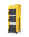 Yellow solid fuel boiler.