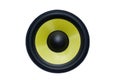 Yellow speaker. Royalty Free Stock Photo