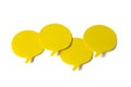 Yellow speech bubbles
