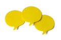 Yellow speech bubbles