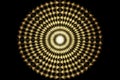 yellow spiral black light circles pattern whirl bright shine circular lights