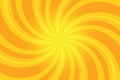 Yellow spiral pop art background