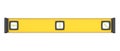 Yellow Spirit Level Isolated