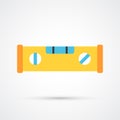 Colored spirit level trendy symbol. Vector illustration