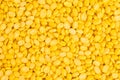 Yellow split mung dal or moong dal pile Royalty Free Stock Photo