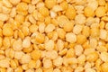 Yellow split peas background Royalty Free Stock Photo