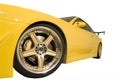 Yellow sport car Royalty Free Stock Photo