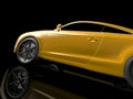 Yellow sport car