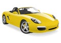 Yellow sport car Royalty Free Stock Photo