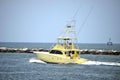 Yellow Sport Fishing Boat