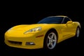 Yellow Sports Car Royalty Free Stock Photo