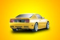 Yellow sports car Royalty Free Stock Photo