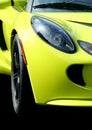 Yellow sports car Royalty Free Stock Photo
