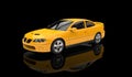 Yellow Sports Car Royalty Free Stock Photo