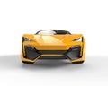 Yellow sportscar - front closeup Royalty Free Stock Photo