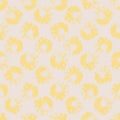 Yellow spotted texture seamless vector pattern