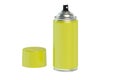 Yellow spray paint can