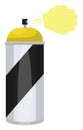 Yellow spray paint, icon