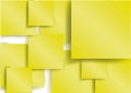 Yellow Square element with shadow
