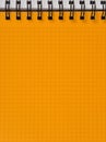 Yellow squared notebook sheet