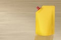 Yellow stand-up pouch with spout